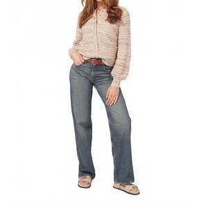 NEW REPEAT CASHMERE pearl button short cardigan in multi